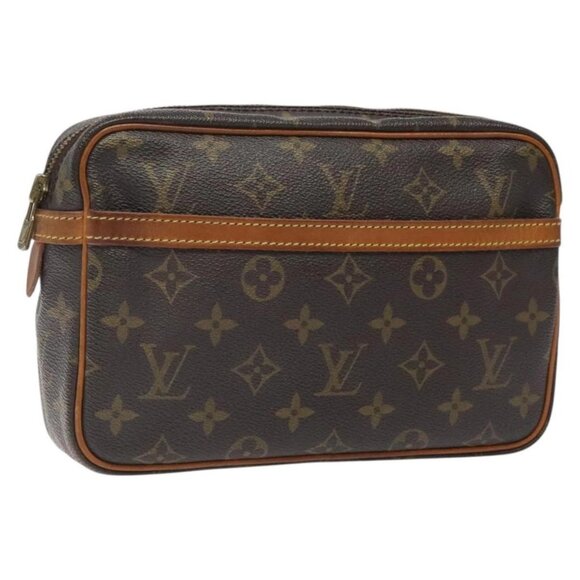 LOUIS VUITTON Monogram Compiegne 23 Clutch Bag M51847 LV Auth BA2185 - Picture 1 of 16